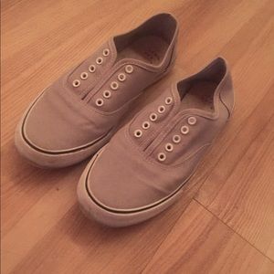 Light Grey Lace Up Shoes by A New Day - Used